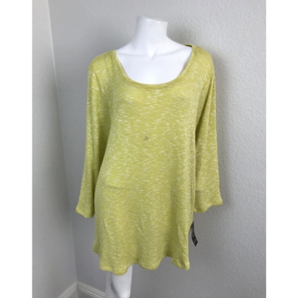 STYLE & CO. Sz 3x Shirt Green Plus Size Blouse - Picture 1 of 8